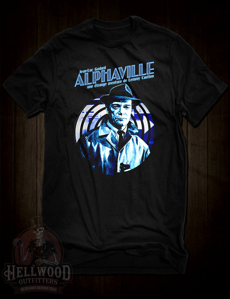 Alphaville Jean-Luc Godard sci-fi movie tribute t-shirt