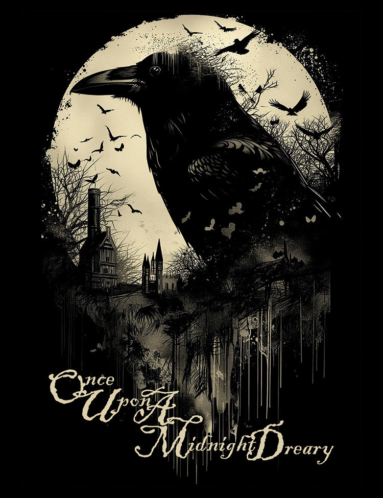Eerie Poetry Fashion - Once Upon a Midnight Dreary Tee by Poe