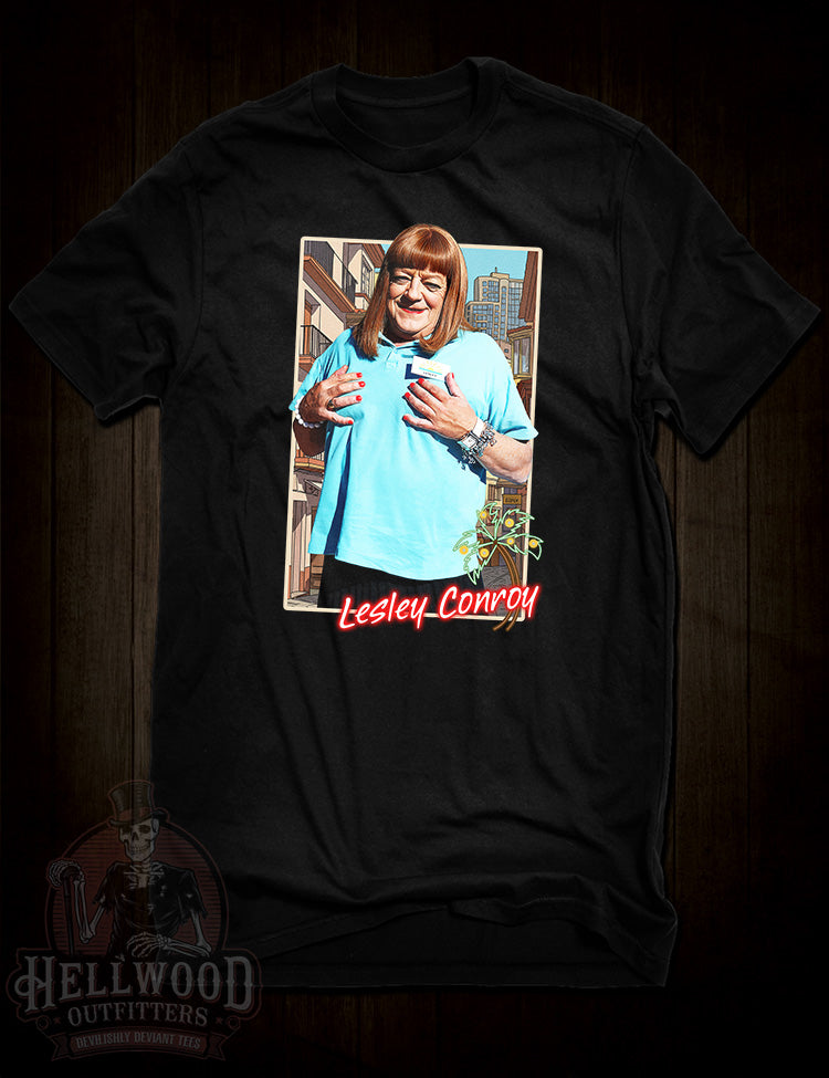 Lesley Benidorm character t-shirt