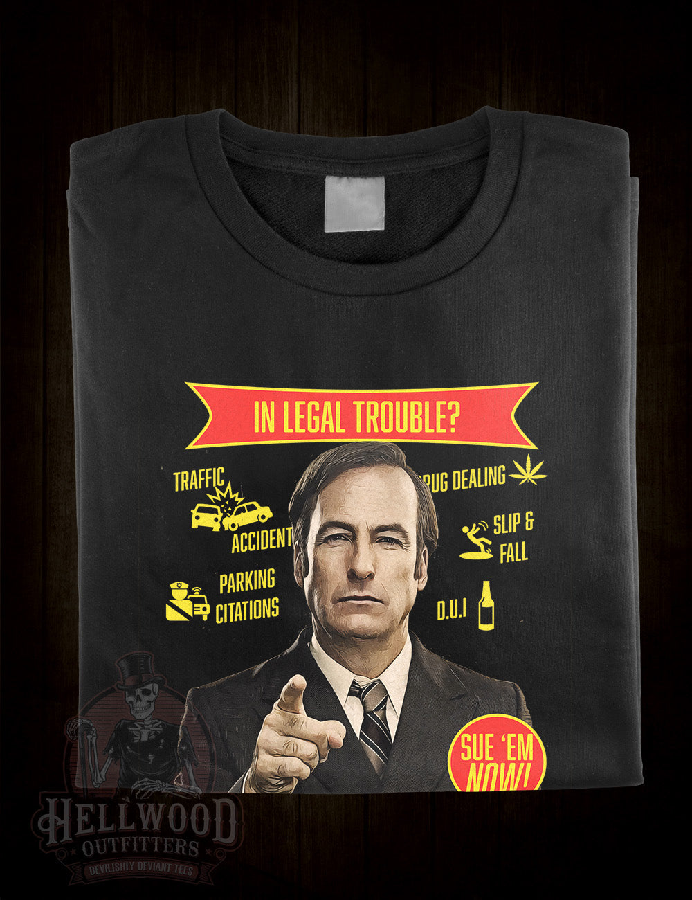 Saul Goodman con artist lawyer t-shirt