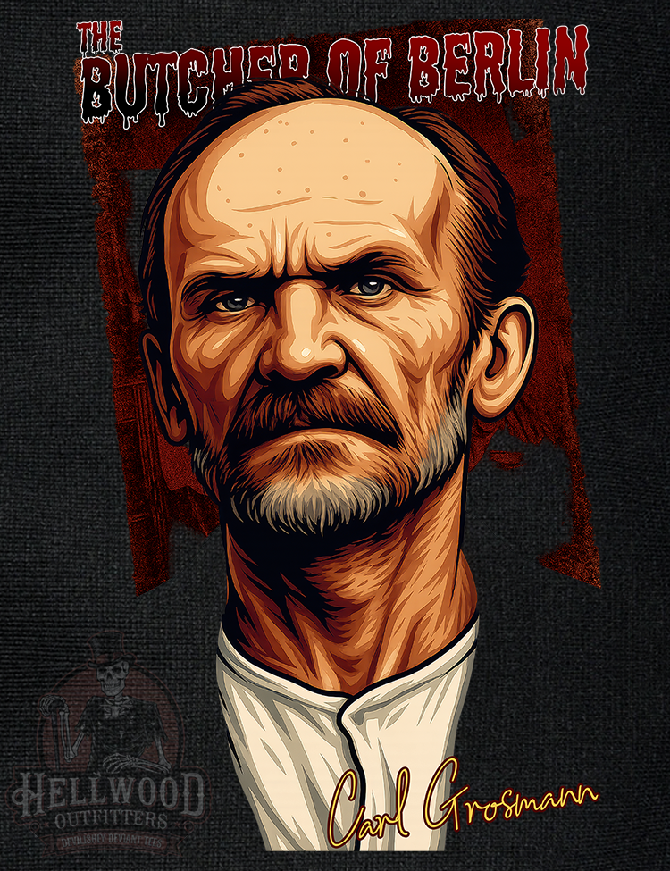 Carl Großmann Butcher of Berlin t-shirt design