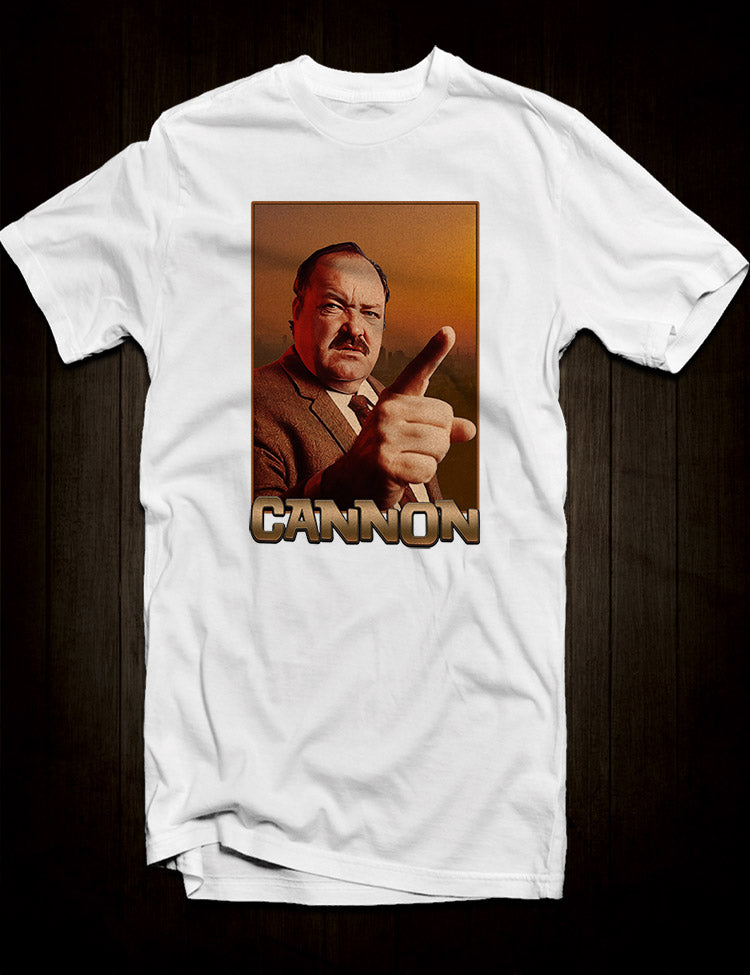 Vintage Detective Theme Tee - Frank Cannon Tribute Wear