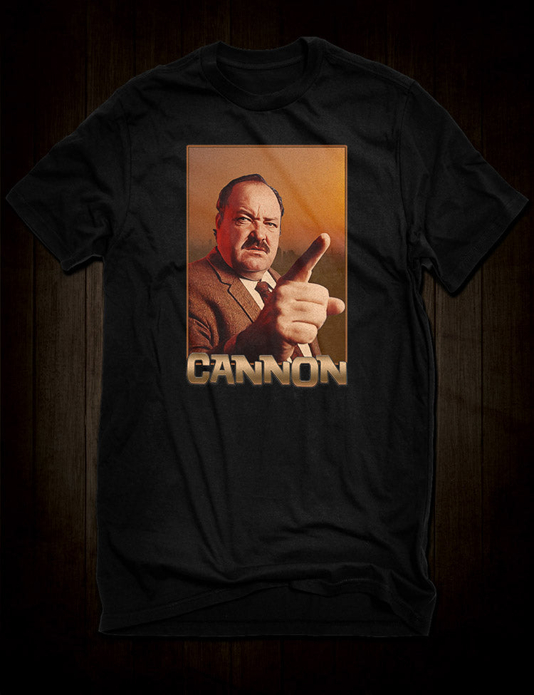 Frank Cannon TV Detective T-Shirt - Classic Crime-Solving Apparel