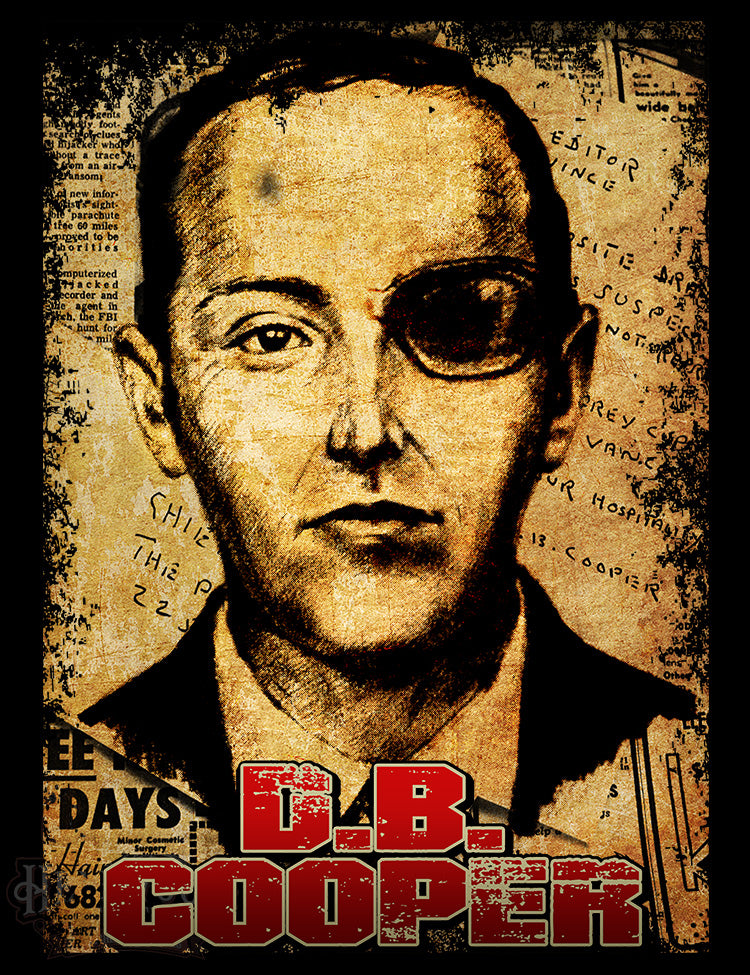 unsolved hijacker D B Cooper tribute shirt