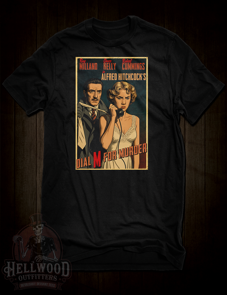 Dial M For Murder T-shirt inspired by Hitchcock movie poster