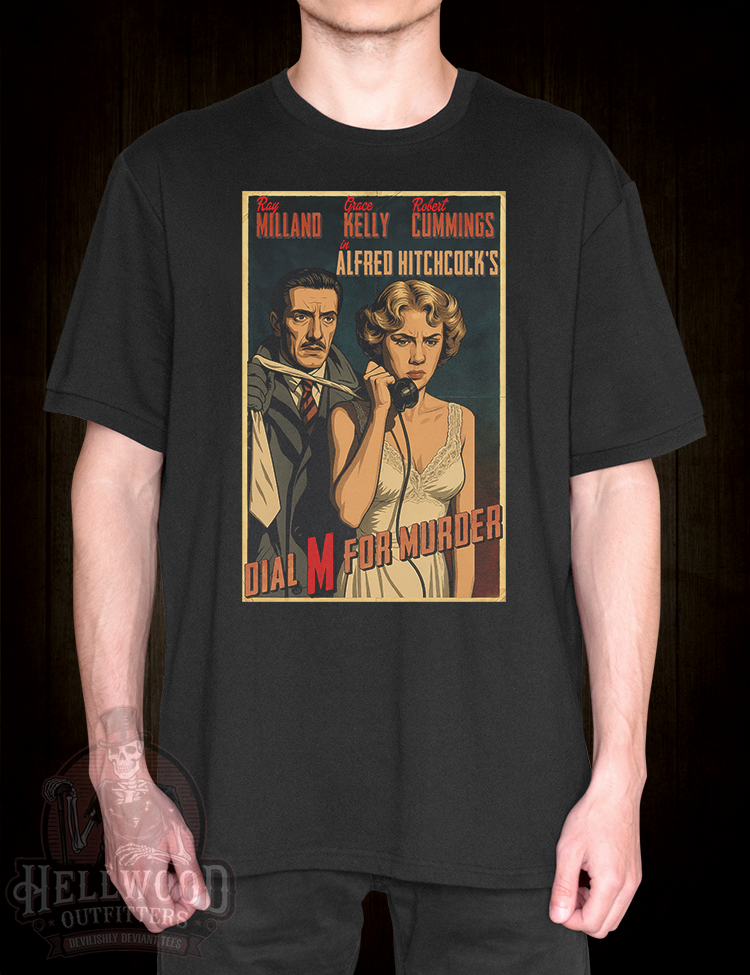 Grace Kelly inspired vintage thriller t-shirt design