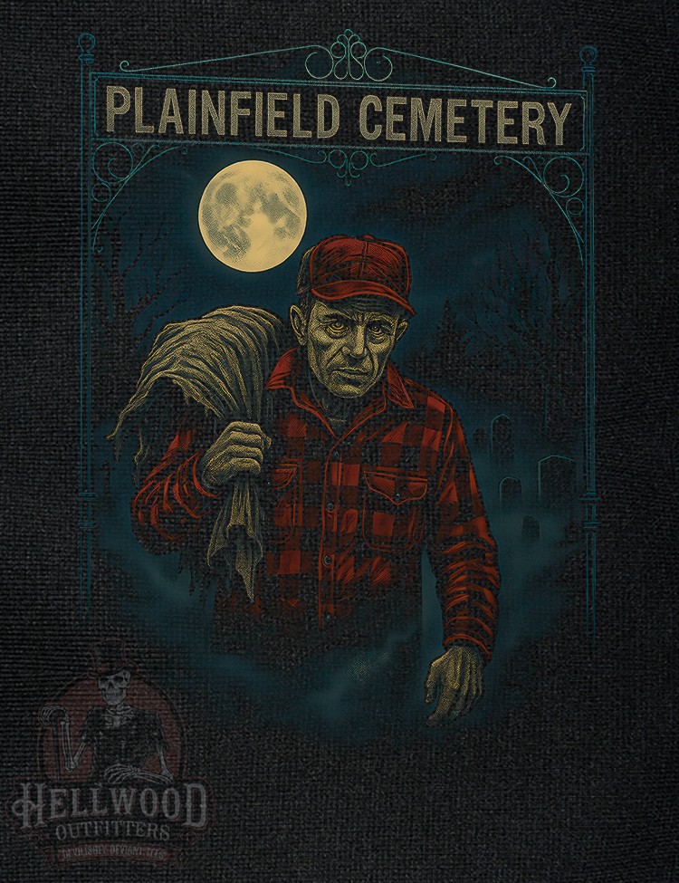 Ed Gein red plaid shirt artwork