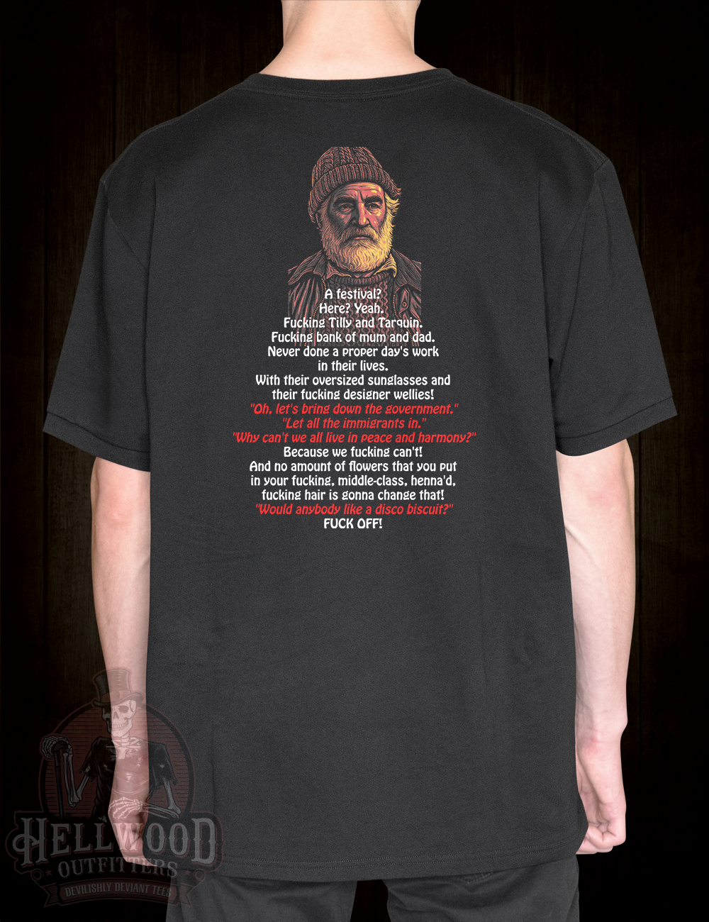 Yorkshire farmer inspired tee from Brassic TV show