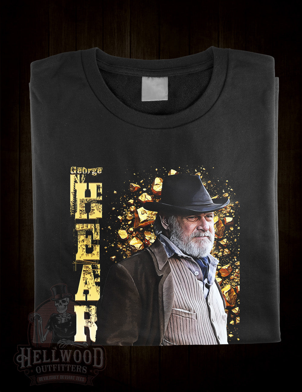 Deadwood TV series villain t-shirt
George Hearst mining tycoon