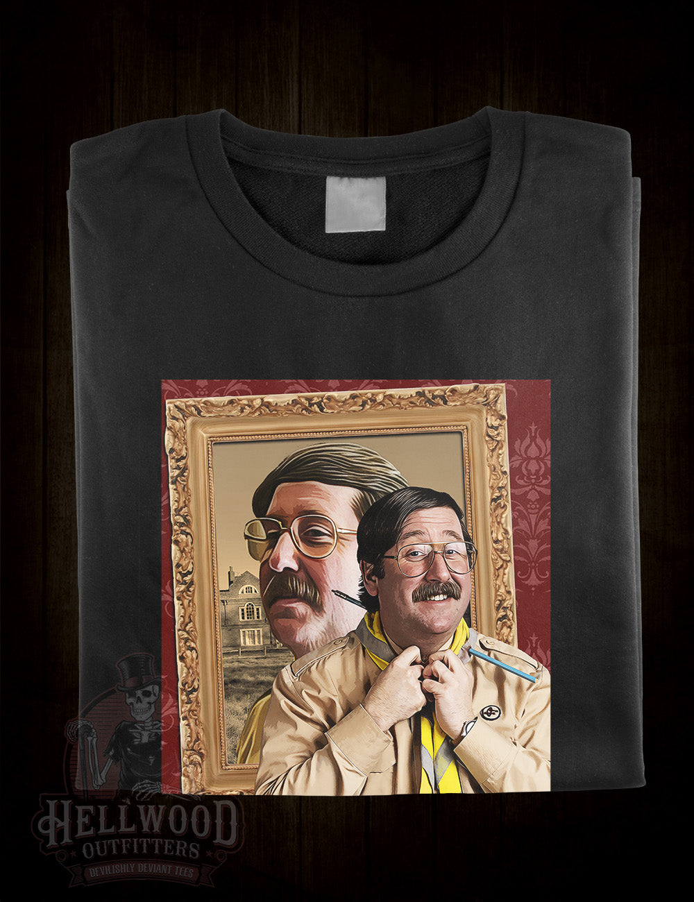 British comedy Ghosts character t-shirt