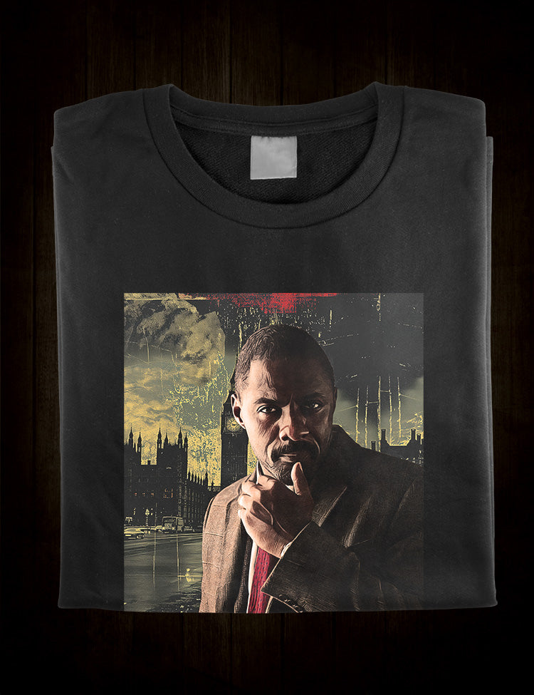 Timeless TV Drama Apparel - Luther Inspired T-Shirt with Idris Elba