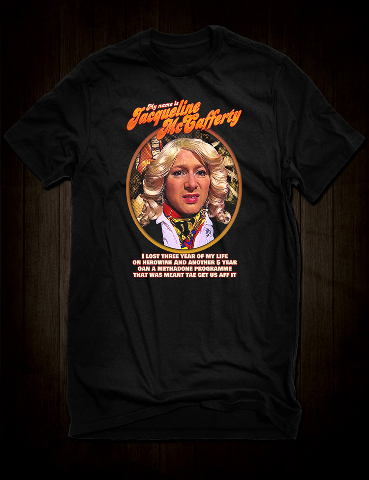 Jacqueline McCafferty T-shirt Limmy’s Show cult character
