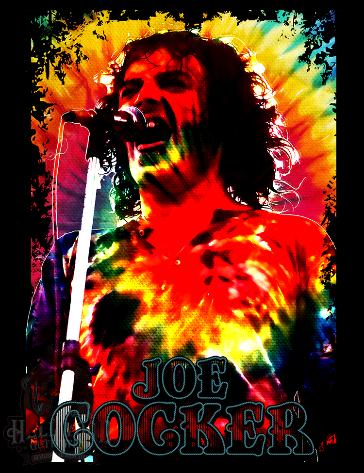 Joe Cocker singing With a Little Help From My Friends tee