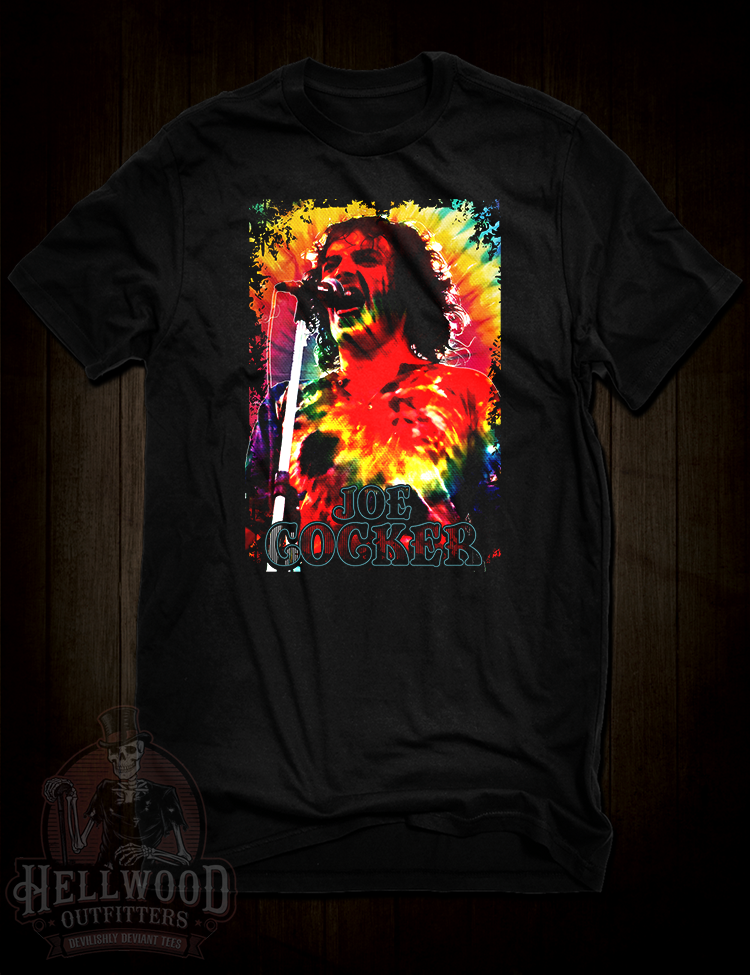 Joe Cocker Woodstock performance tribute t-shirt