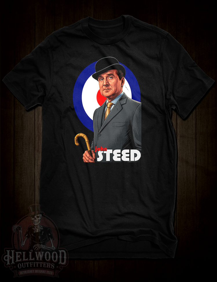 John Steed Avengers Patrick Macnee t-shirt design
