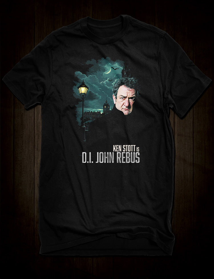 John Rebus Ian Rankin detective tribute t-shirt