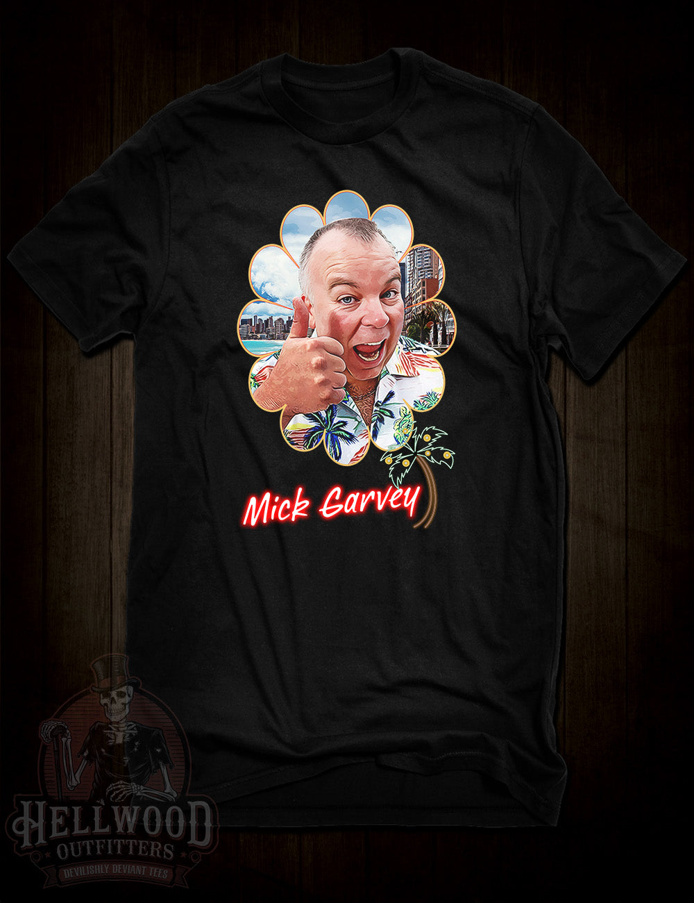 Mick Garvey Benidorm t-shirt