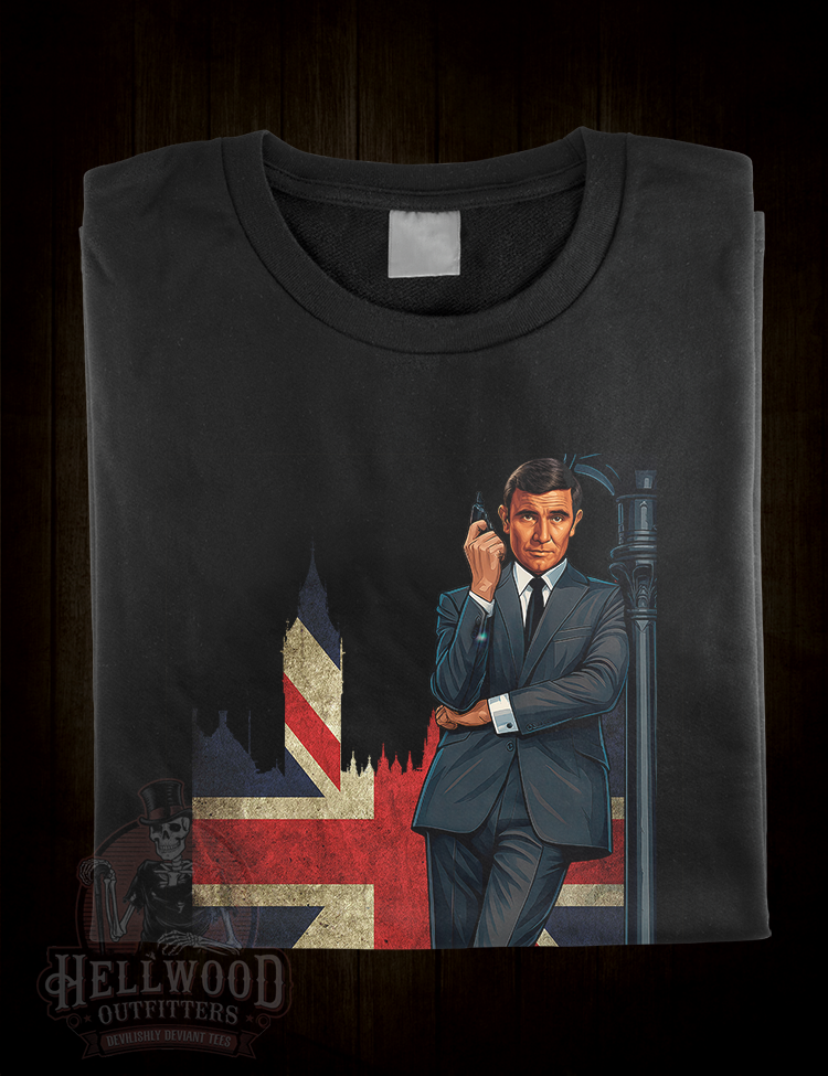 George Lazenby 007 Union Jack Bond tribute shirt