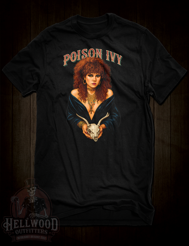 Poison Ivy T-Shirt – The Cramps Guitar Goddess – Hellwood Outfitters