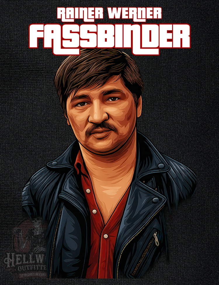 Fassbinder cult filmmaker graphic tee