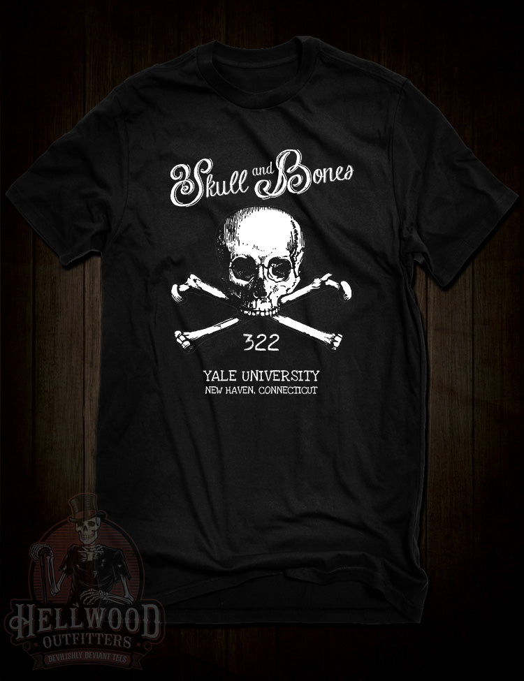 Skull And Bones T-Shirt – Secret Society Tribute – Hellwood