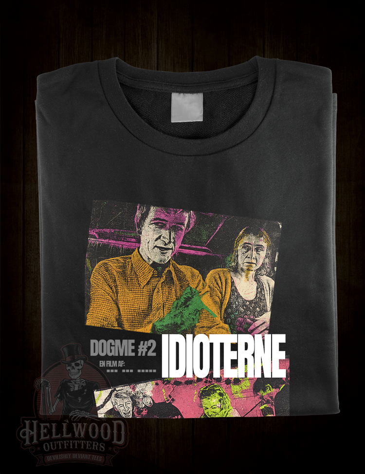The Idiots rebellious cinema t-shirt design