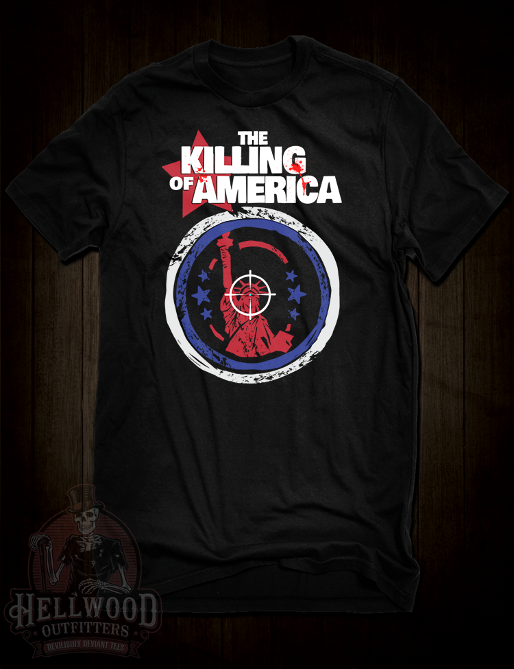 The Killing of America t-shirt mondo documentary design