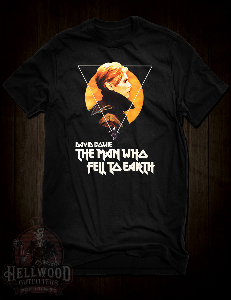 The Man Who Fell To Earth sci-fi tribute t-shirt