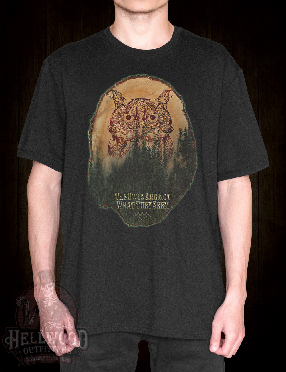 Cryptic message Twin Peaks owls merchandise