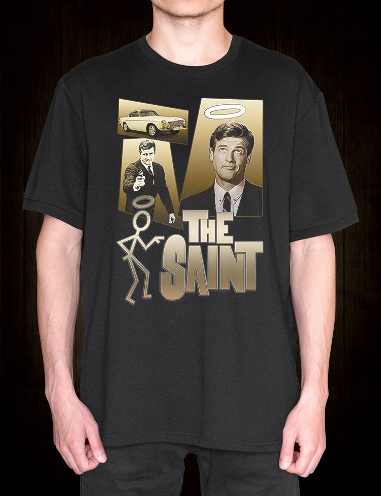 Iconic TV series: The Saint Tee featuring Roger Moore