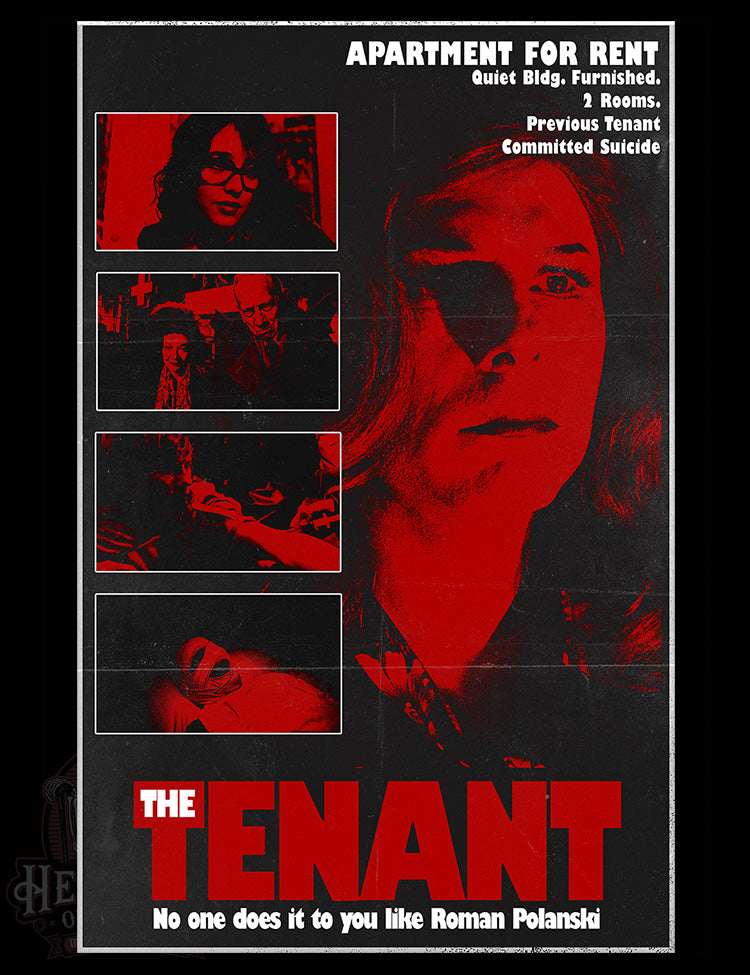 Cult horror film shirt featuring The Tenant poster
