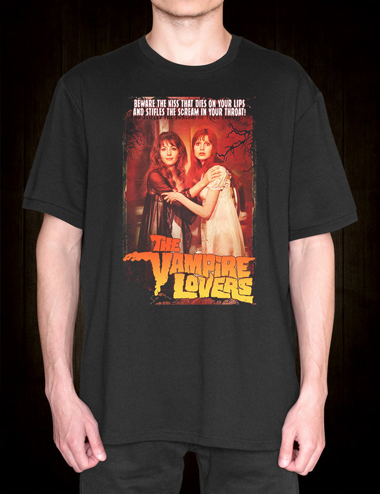 The Vampire Lovers T-Shirt capturing the essence of gothic horror