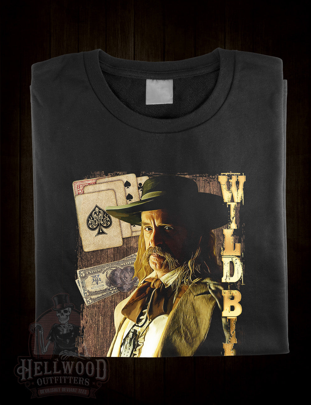 Deadwood character Wild Bill Hickok t-shirt