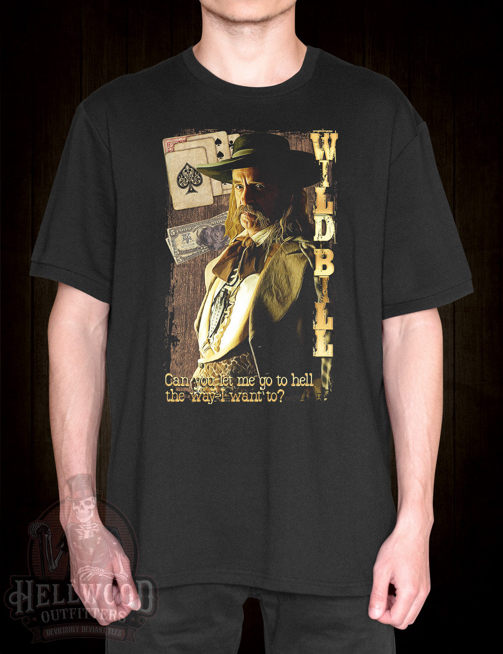 Wild Bill Hickok Deadwood TV adaptation tee