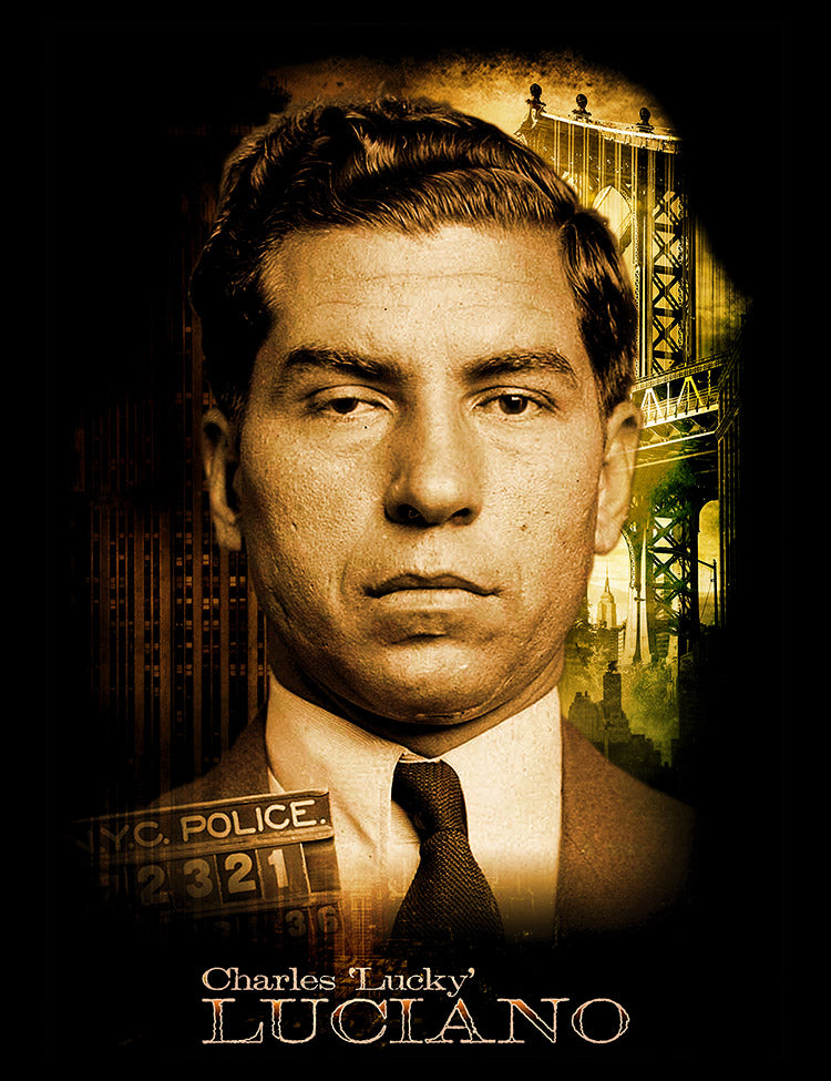 Charles 'Lucky' Luciano T-Shirt - Hellwood Outfitters