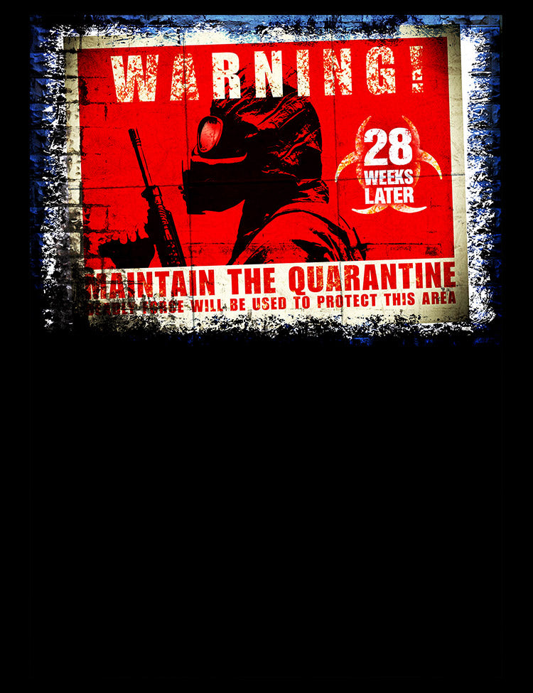 Zombie infection sequel 28 Weeks Later t-shirt design