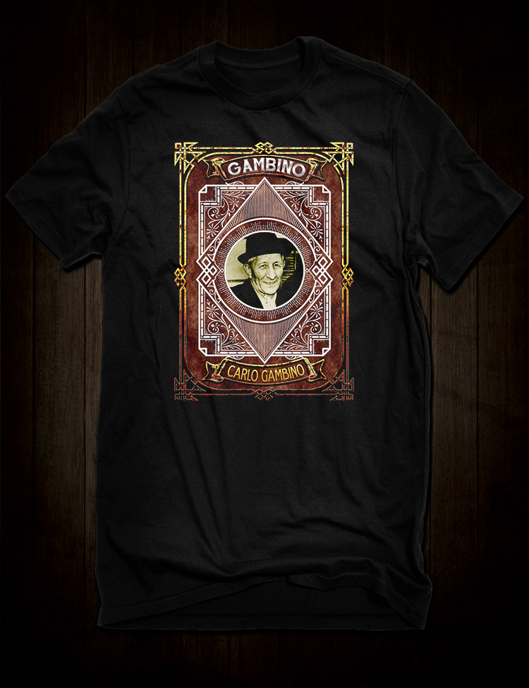 Urban Backwoods T-Shirt Uomo Carlo Gambino Portrait | Premium Heavy 190 G/m² | 100% Cotone Regular Fit | Taglie S-5XL
