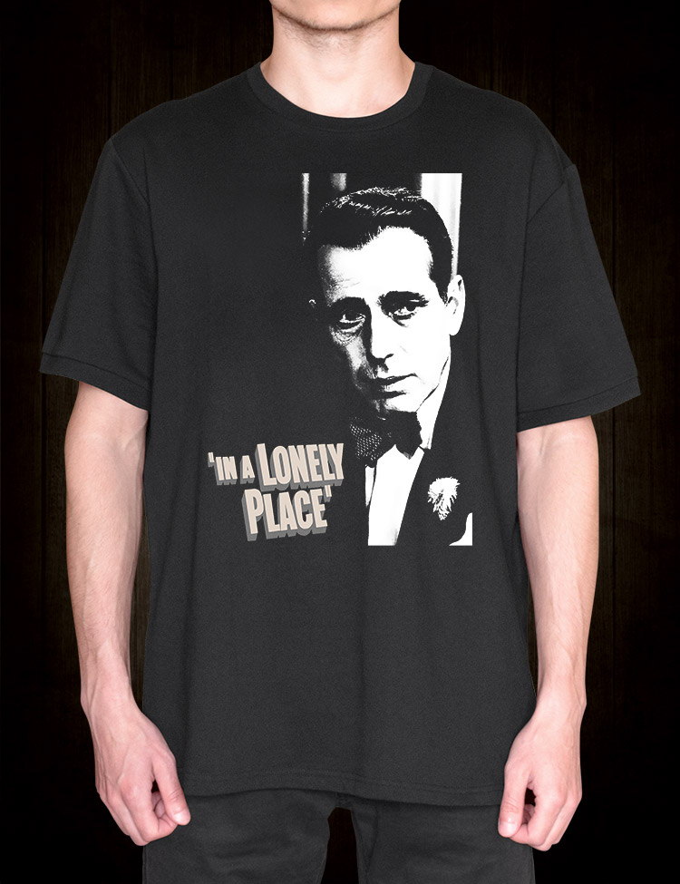 Dark allure: In A Lonely Place Graphic Tee with Bogart