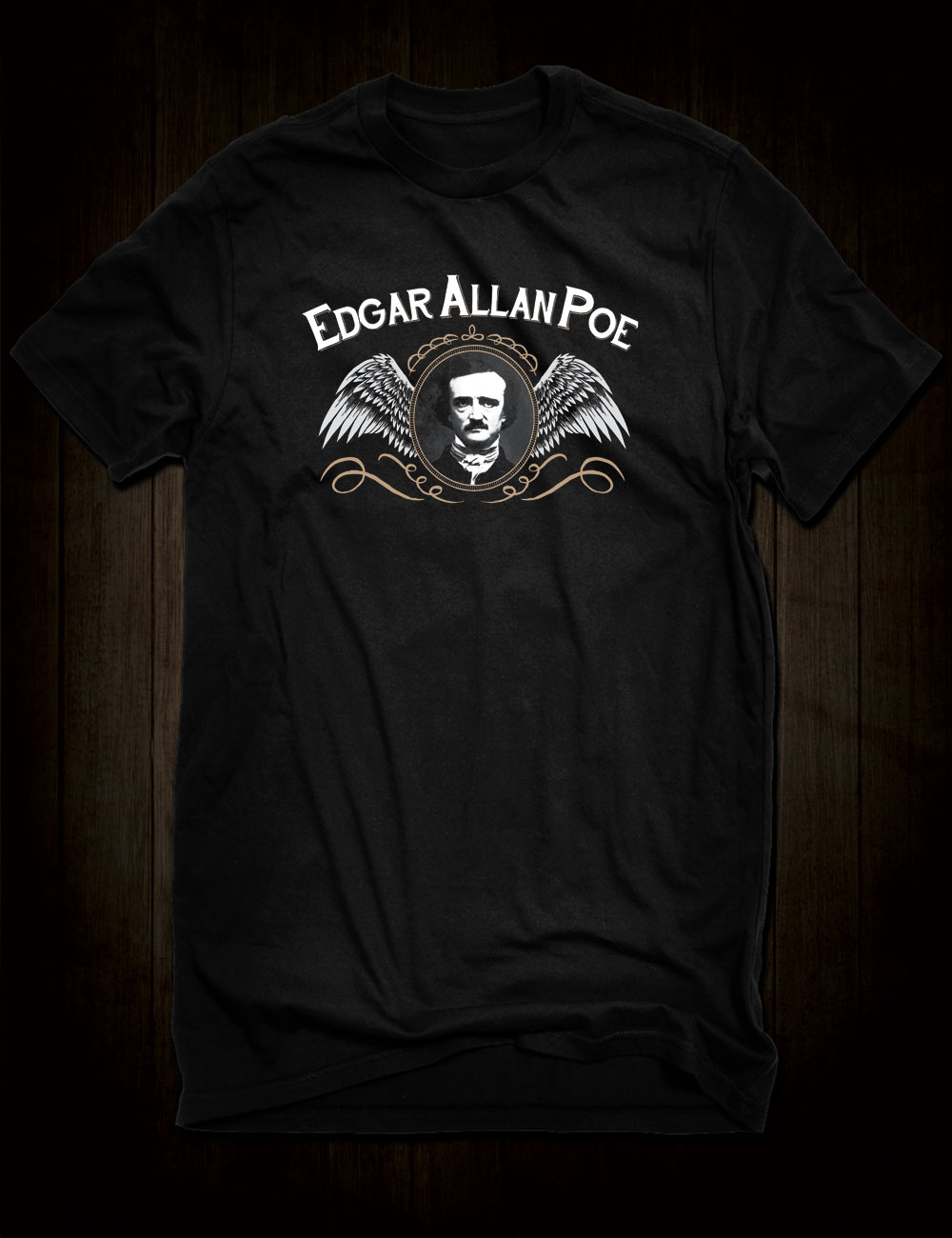 Edgar Allan Poe Portrait T-Shirt - Hellwood Outfitters