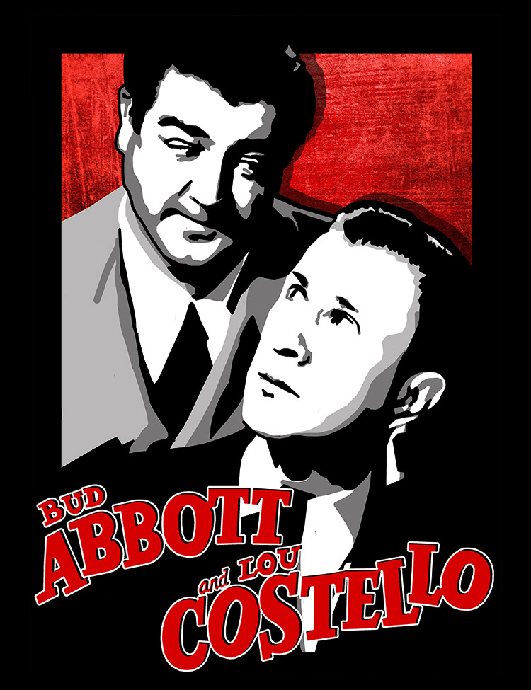 Bud Abbott and Lou Costello T-Shirt - Hellwood Outfitters