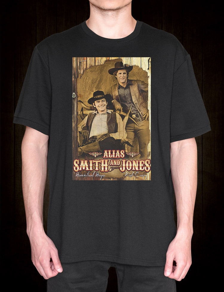 Classic TV Western T-Shirt Alias Smith And Jones