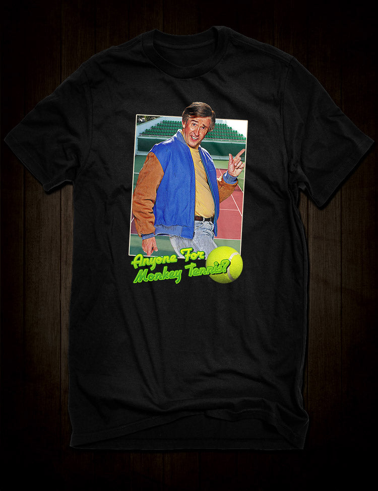 Alan Partridge Monkey Tennis T-Shirt