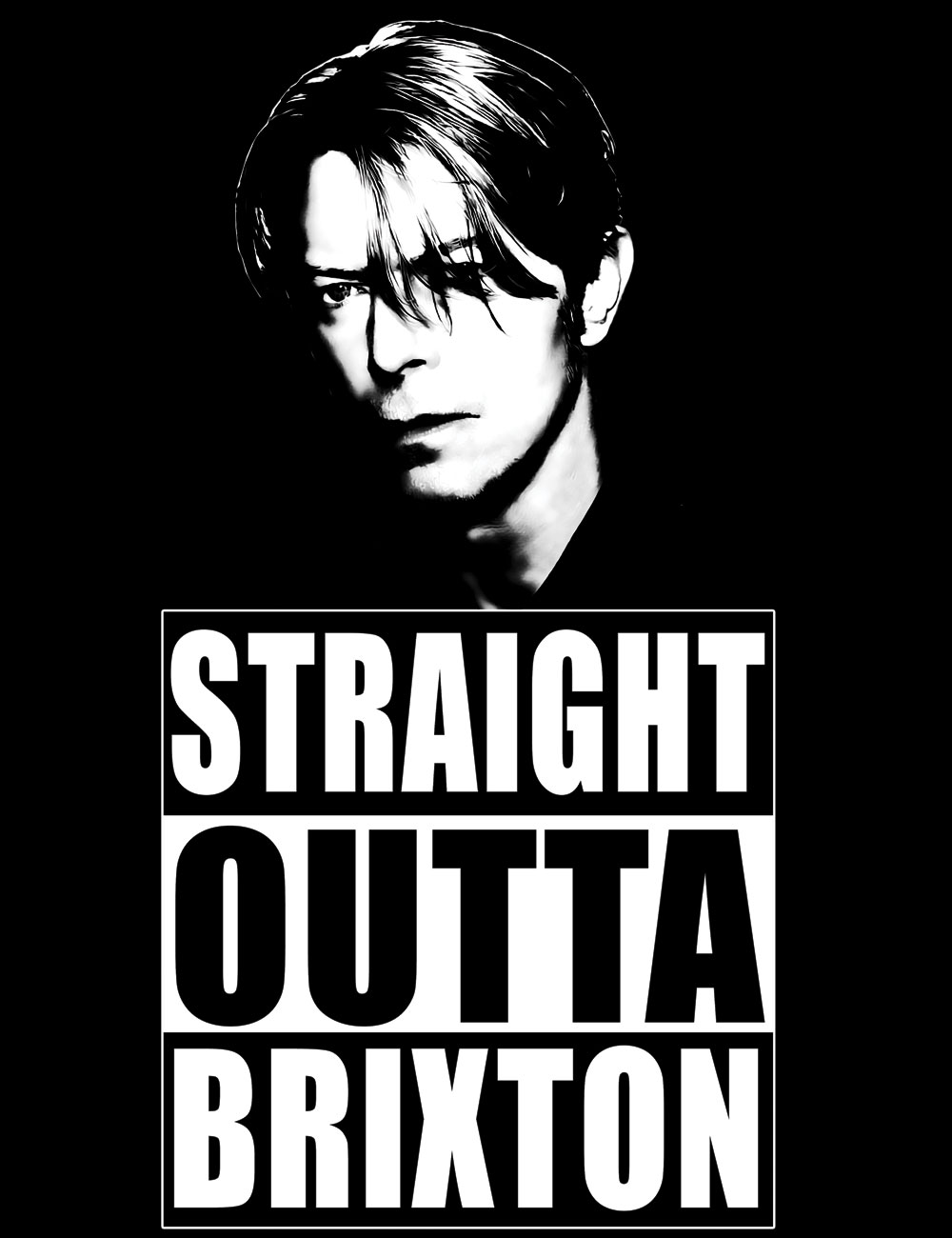 David Bowie Straight Outta Brixton T-Shirt - Hellwood Outfitters