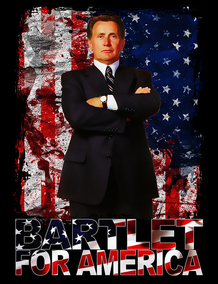 West Wing Bartlet For America T-Shirt Martin Sheen