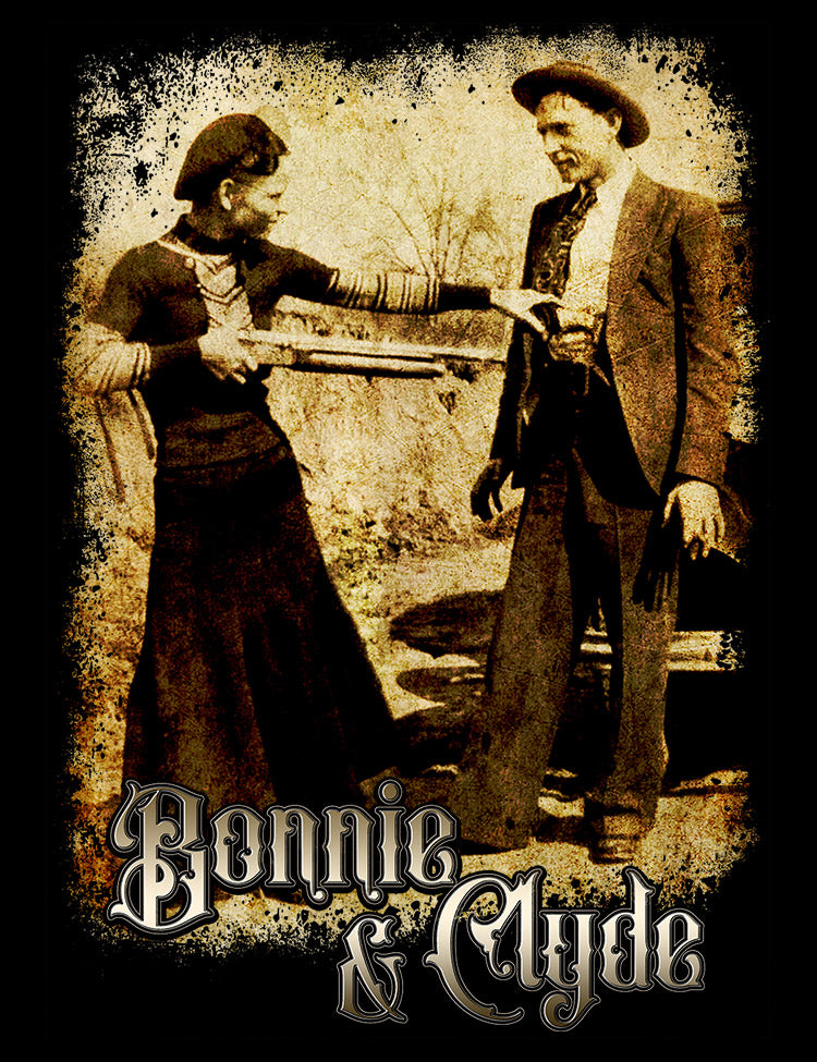 Bonnie Parker And Clyde Barrow T-Shirt