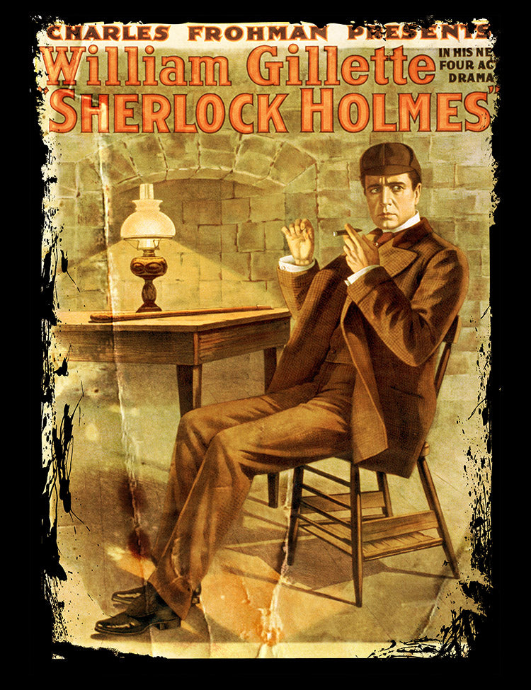 William Gillette - Sherlock Holmes T-Shirt