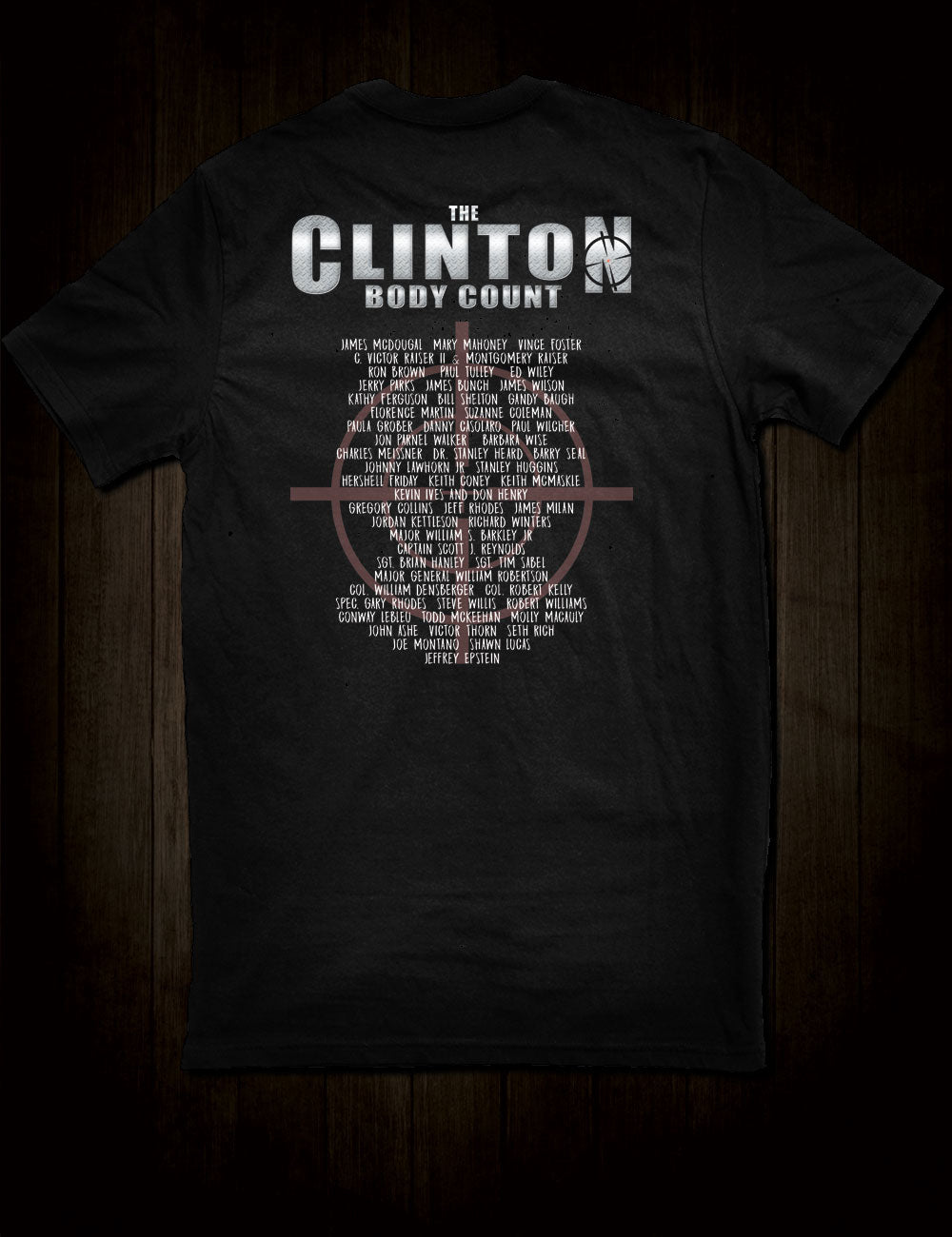 Clinton Body Count T-Shirt Names