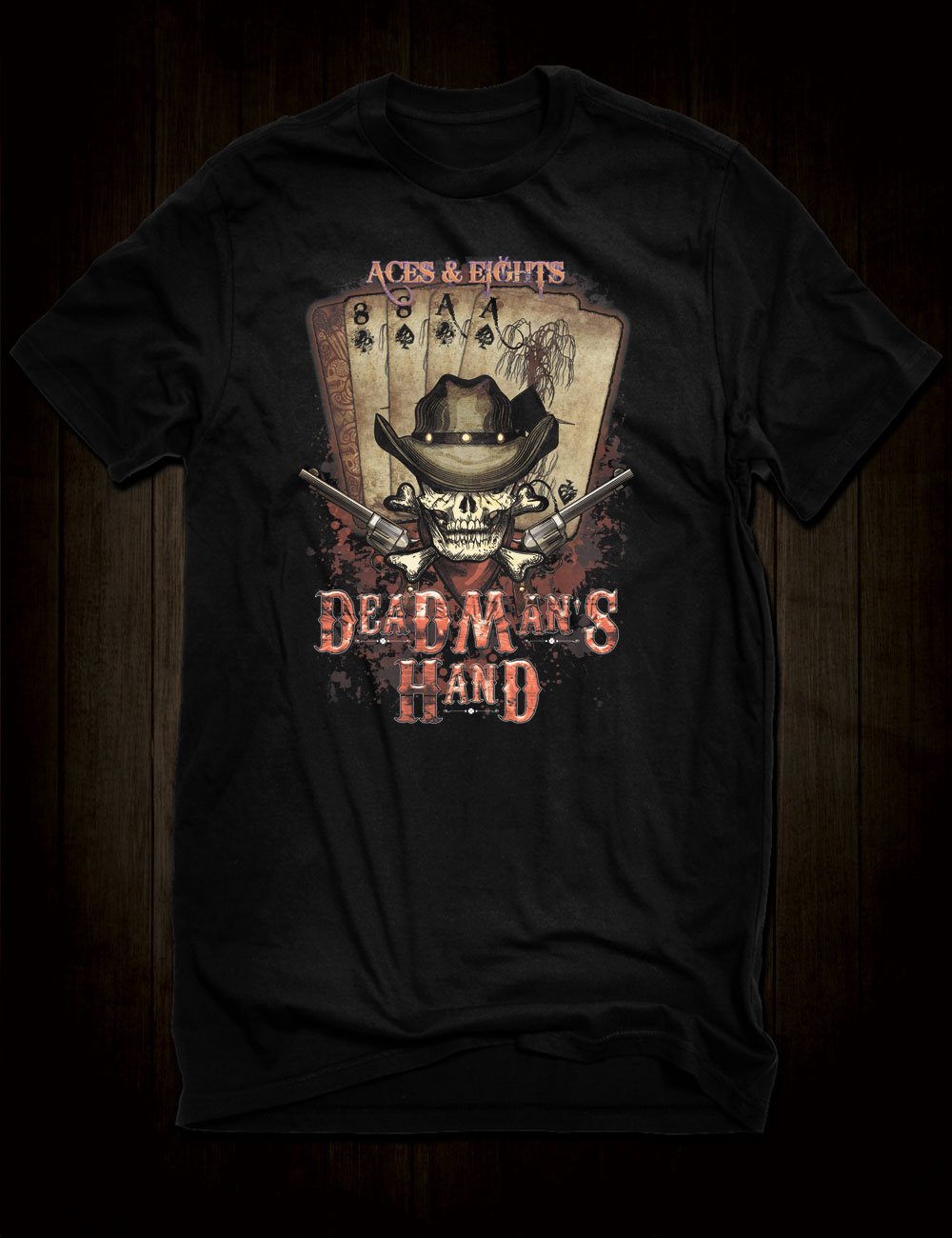 Wild Bill Hickok Dead Man's Hand T-Shirt