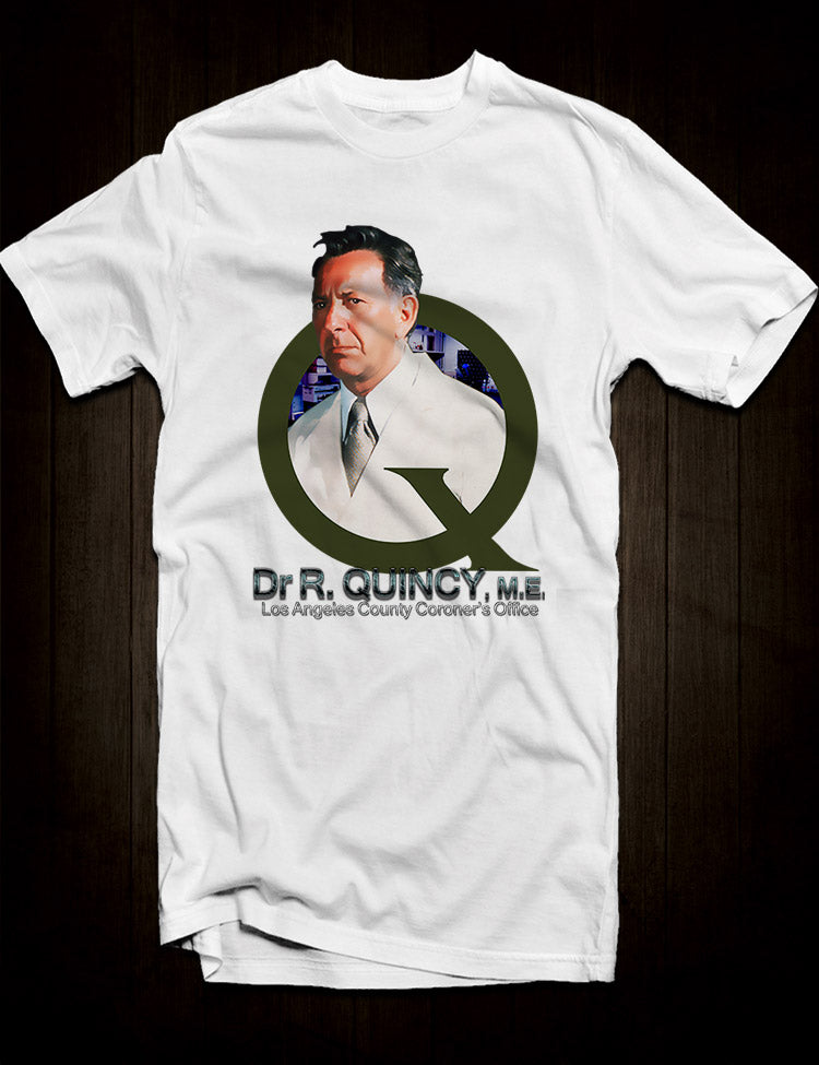 White Jack Klugman T-Shirt as Dr Quincy, M.E.