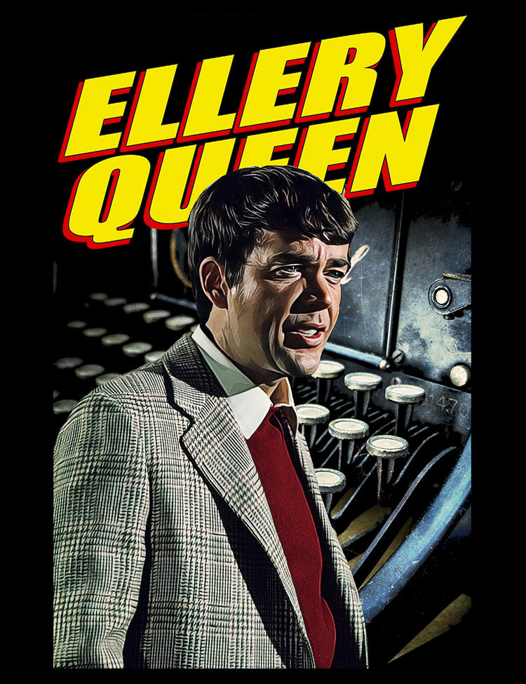 T-shirt showcasing the beloved 1970s detective series Ellery Queen